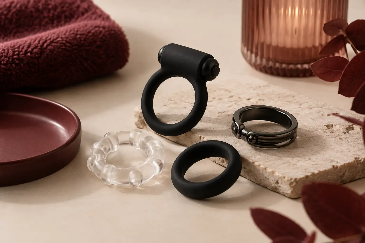 Ilustračná produktová fotografia k téme penis ring